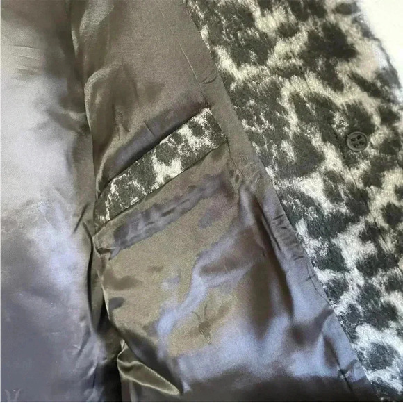 All saints black white leopard Jessa Shacket jacket - Picture 8 of 10